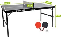 VirtuFit Mini Tafeltennistafel TT160 - Met 2 Batjes en 3 Ballen - Tweedekans-3