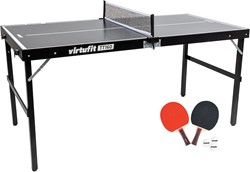 VirtuFit Mini Tafeltennistafel TT160 - Met 2 Batjes en 3 Ballen