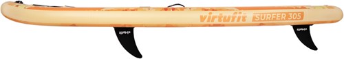 VirtuFit Supboard Surfer 305 - Oranje - Zijaanzicht zonder mast - Gewijzigde foto vinnen