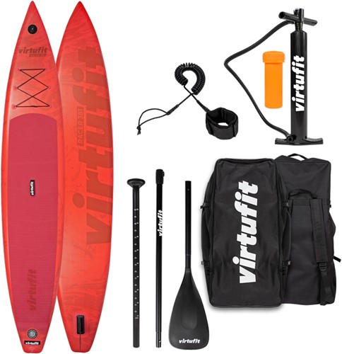 Virtufit Supboard Racer 381 - Rood - Inclusief accessoires en draagtas - Tweedekans