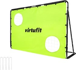 VirtuFit Voetbaldoel - Voetbal Goal - 120 x 80 cm met doelwand