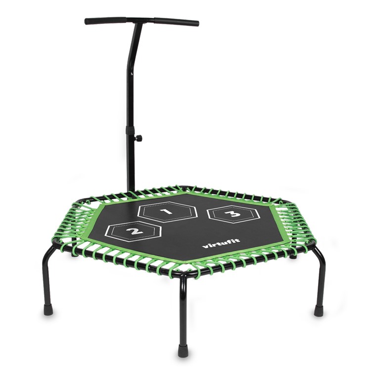VirtuFit Fitness Trampoline Pro met Handvat - Zwart - 127 cm - Tweedekans