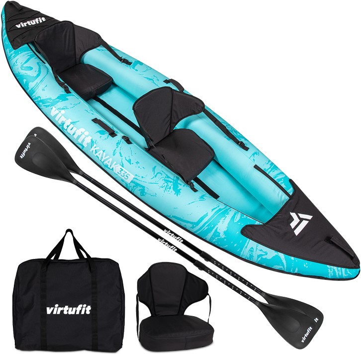 VirtuFit Kayak 335 set - Inclusief 2 peddels en zitje