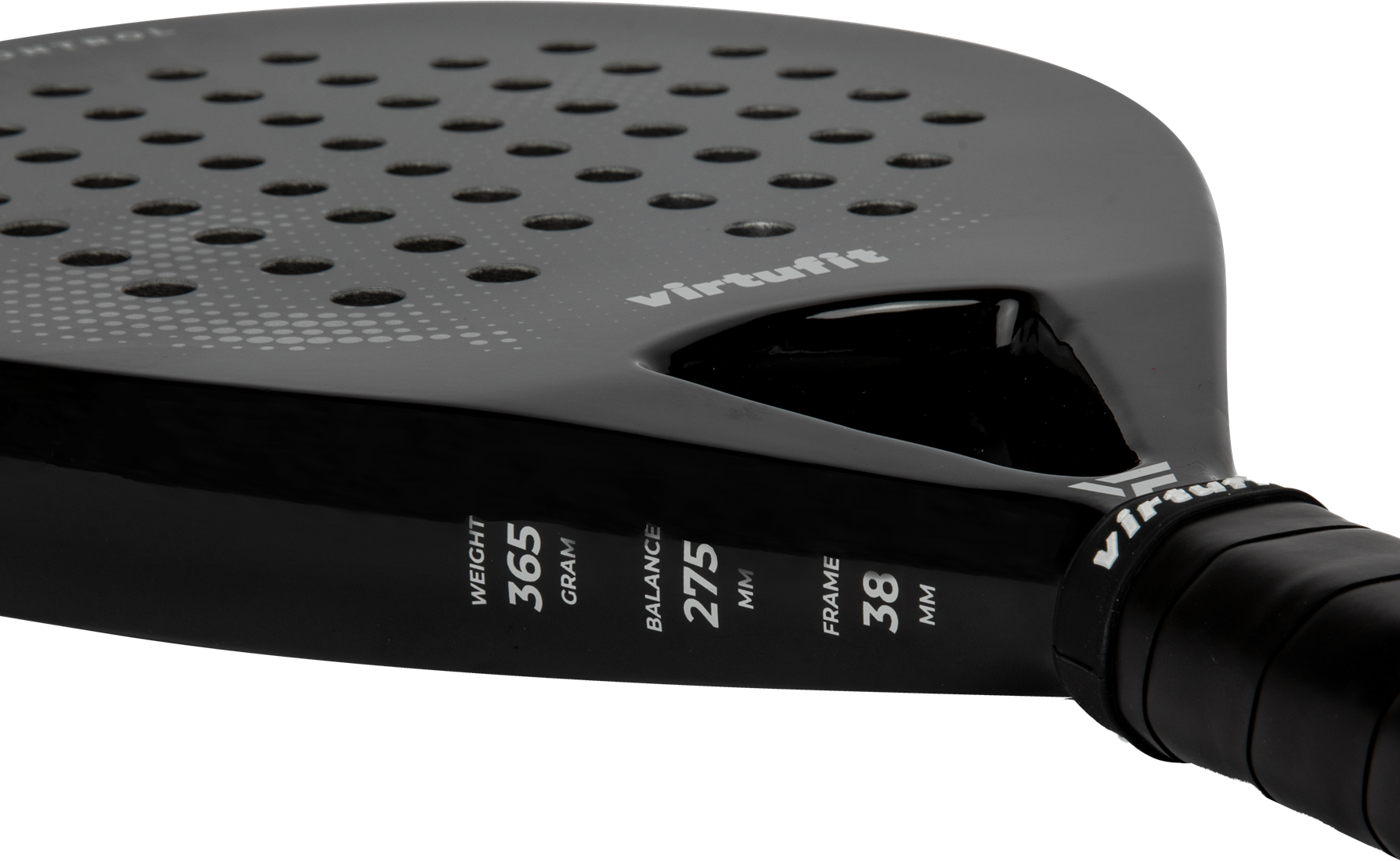 VirtuFit Padel Racket Draagtas - Zwart - Wit