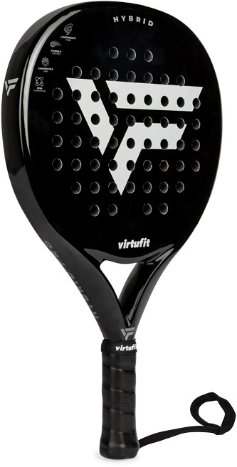 VirtuFit Hybrid Padel Racket - Zwart - Silver