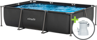 VirtuFit Rechthoekig Zwembad - 300 x 210 cm - Inclusief Filterpomp