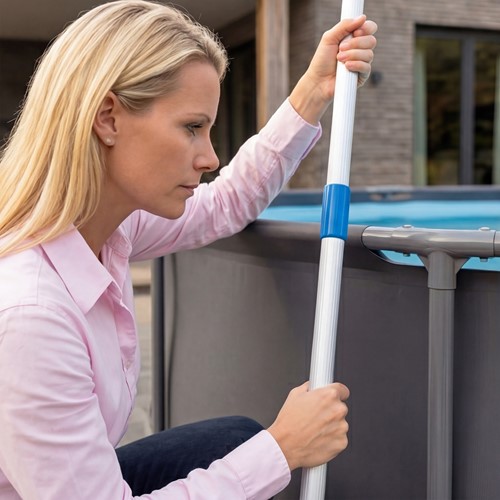 VirtuFit Aluminium Telescoopsteel voor Zwembadnetten, Borstels, Stofzuigers en overige accessoires-2