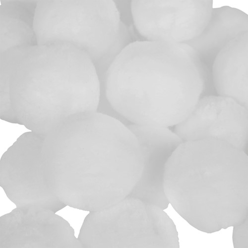 VirtuFit filterballen voor zwembadpomp detailopname van witte lichte filterballen voor waterfiltratie