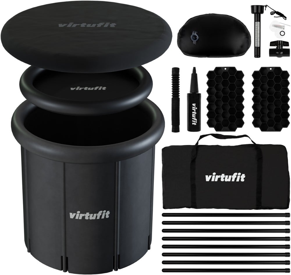 VirtuFit IJsbad XXL - 375 Liter - Antraciet - Inclusief accessoires