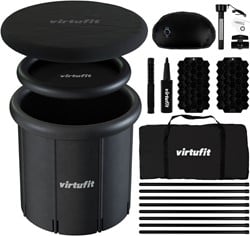 VirtuFit IJsbad XXL - 375 Liter - Antraciet - Inclusief accessoires
