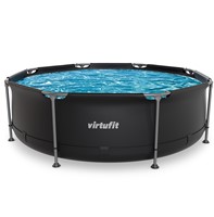 VirtuFit Rond Zwembad - Ø244 x 76 cm - Antraciet