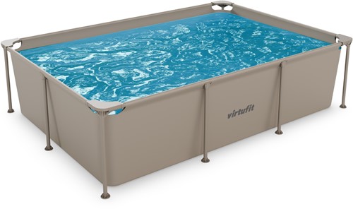 VirtuFit Rechthoekig Zwembad - 260 x 180 x 66 cm - Beige