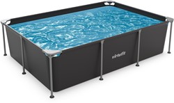 VirtuFit Rechthoekig Zwembad - 260 x 180 x 66 cm - Antraciet