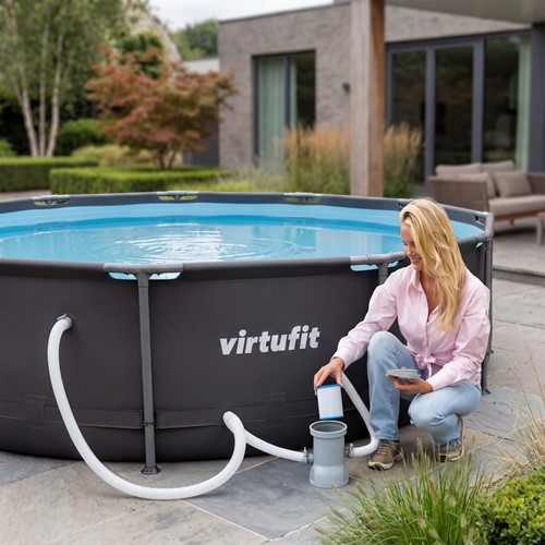 VirtuFit Zwembad Cartridge Filterpomp - 530 G/H-2