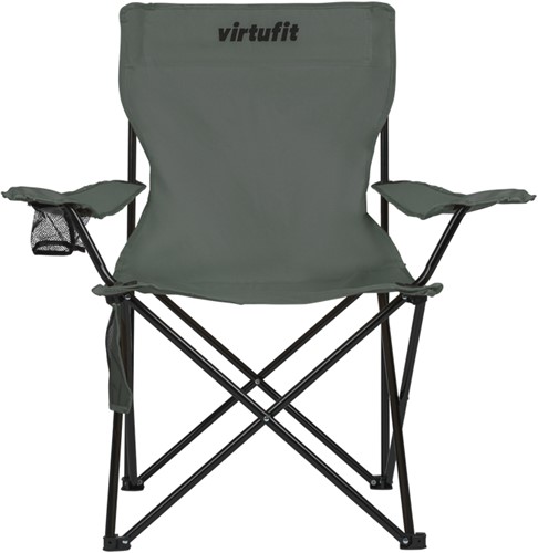 VirtuFit Opvouwbare Camping Stoel - Strandstoel - Grijs-3