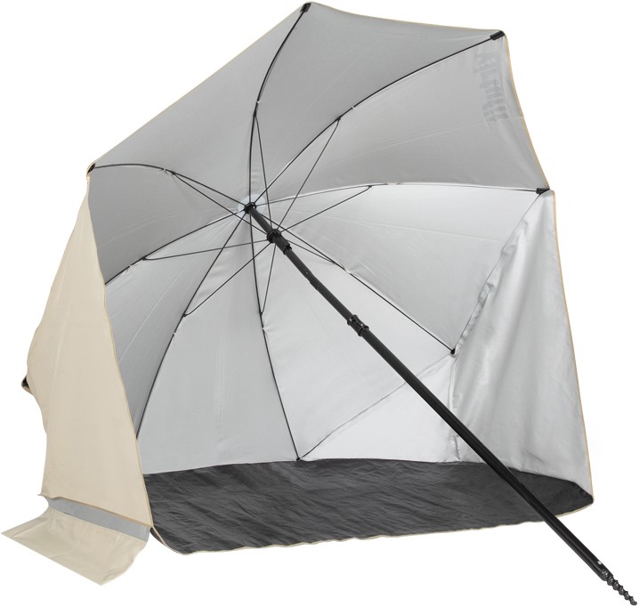 VirtuFit Strandparasol - Windscherm - 160 cm - Beige