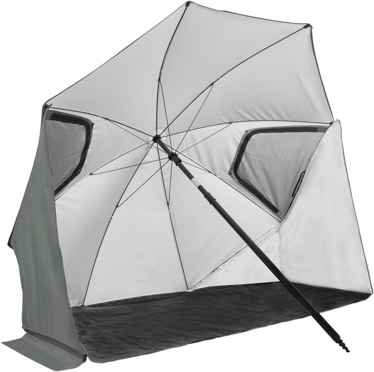 VirtuFit Strandparasol Premium - Windscherm - 200 cm - Grijs