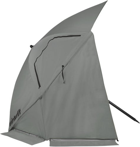 VirtuFit Strandparasol Premium - Windscherm - 200 cm - Grijs-3