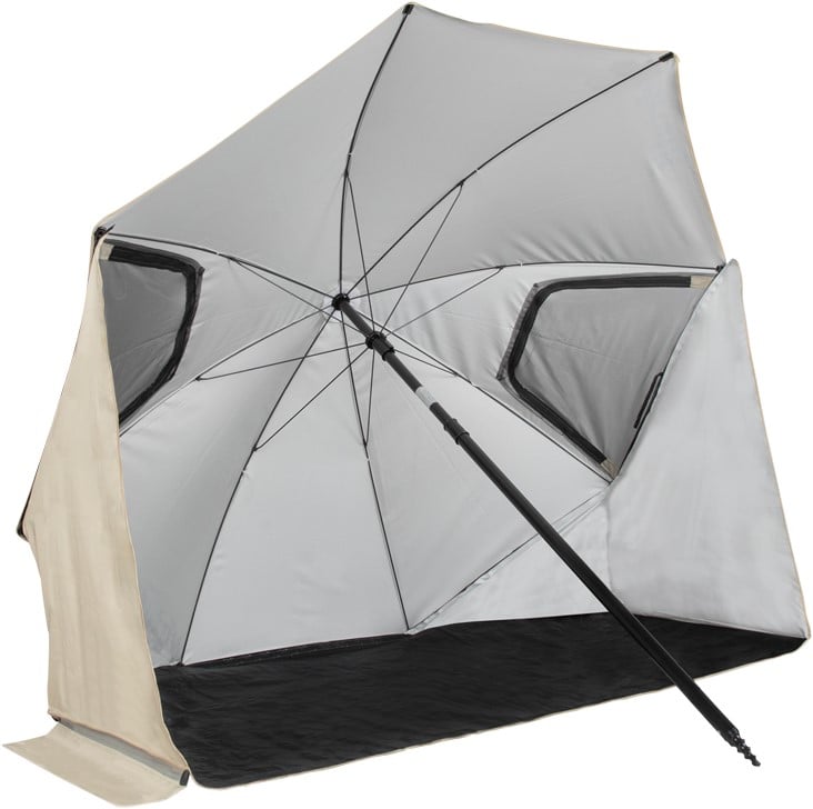 VirtuFit Strandparasol Premium - Windscherm - 200 cm - Beige