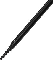 Detailopname van de scherpe grondanker onderaan de stok van de VirtuFit parasol voor stevige bevestiging.
