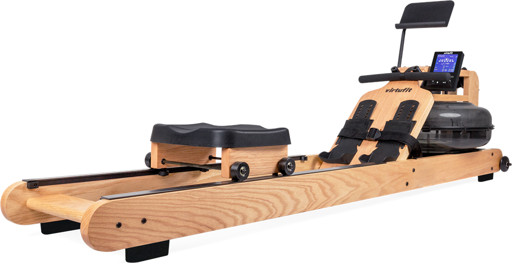 VirtuFit Elite Water Resistance Houten Roeitrainer - Hout/Oak - Showroommodel