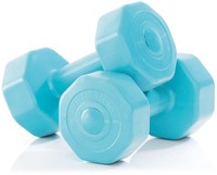 Gymstick Active Vinyl Dumbbell Set - Blauw - 2 x 5 kg-2