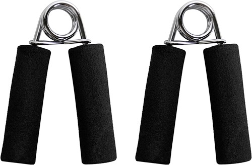 VirtuFit Foam Handknijpers - 2 Stuks - Zwart