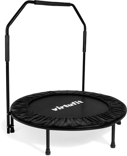 VirtuFit Opvouwbare Fitness Trampoline met Handvat - Zwart - 100 cm