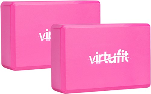VirtuFit Yoga Blok Set - EVA Foam - Roze - 2 stuks