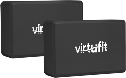 VirtuFit Yoga Blok Set - EVA Foam - Zwart - 2 stuks