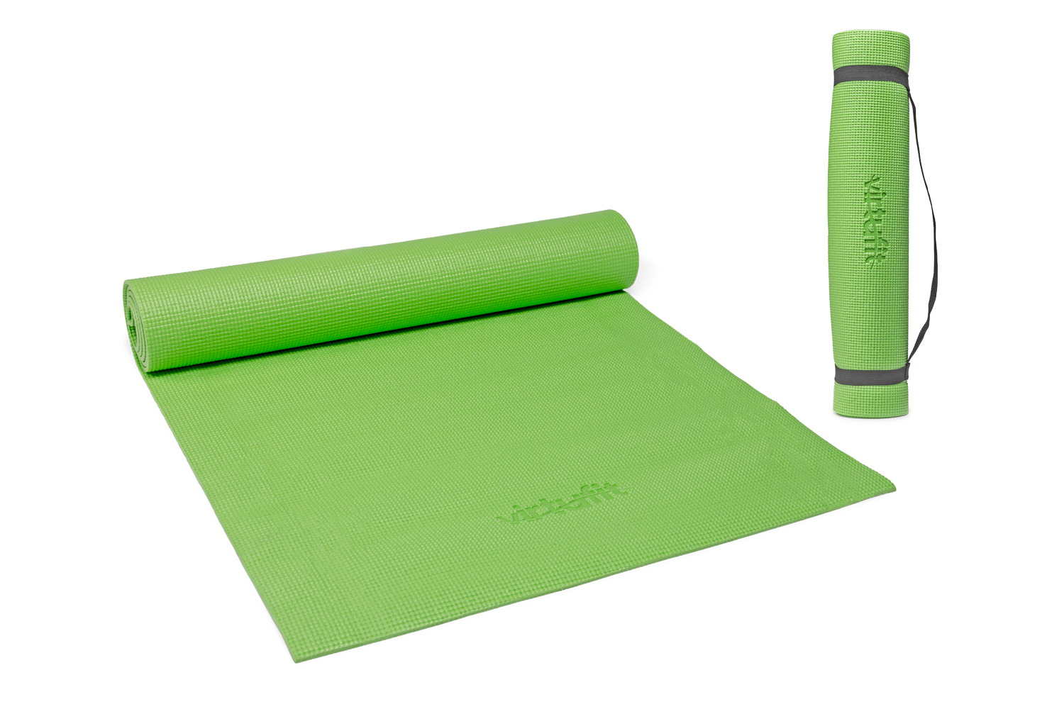 Virtufit Yogamat Met Draagkoord Lichtgroen virtufit kopen in de aanbieding