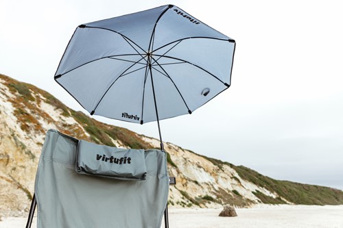 VirtuFit Universele Stoelparasol - Grijs - sfeerafbeelding 3