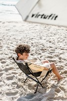 VirtuFit Camping Stoel Compact - Strandstoel  - Beige - sfeerafbeelding 2