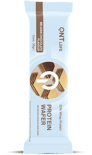 QNT Protein Wafer Bar - Eiwit Reep - 12 x 35 gr - Belgian Chocolate-2