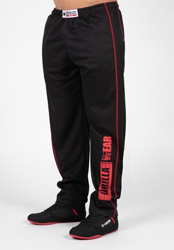Gorilla Wear Wallace Mesh Pants - Zwart/Rood