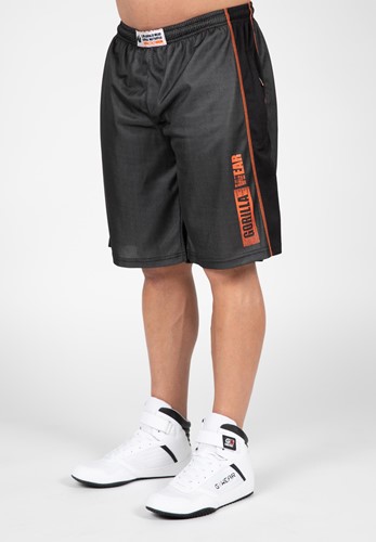 Gorilla Wear Wallace Mesh Shorts - Grijs/Oranje