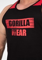 Gorilla Wear Wallace Tank Top - Zwart/Rood-3