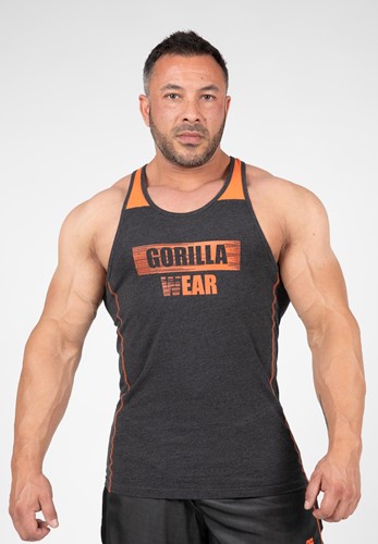 Gorilla Wear Wallace Tank Top - Grijs/Oranje