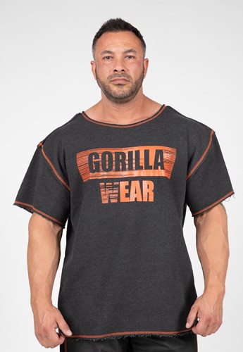 Gorilla Wear Wallace Workout Top - Grijs/Oranje