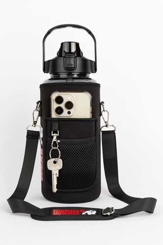 Gorilla Wear Waterfles met Sleeve - Zwart - 2 L-2