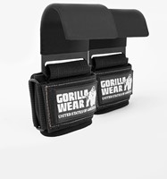 Gorilla Wear Weight Lifting Hooks - Zwart/Wit-2