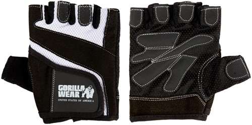 Gorilla Wear Womens Fitness Gloves - Fitness Handschoenen - Zwart / Wit