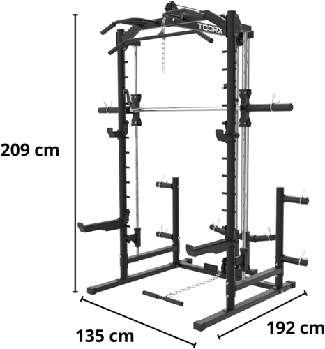 Toorx WLX-90S Smith Machine & Power Rack-2