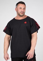 Gorilla Wear Buffalo Old School Workout T-Shirt - Zwart/Rood - S/M