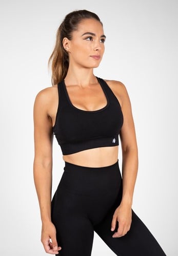 Gorilla Wear Yava Seamless Sportbeha - Zwart