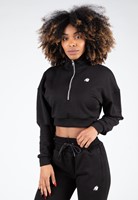 Gorilla Wear Ocala Cropped Half-Zip Sweatshirt - Zwart - S