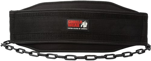 Gorilla Wear Nylon Dip Belt - Zwart