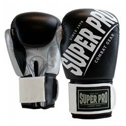 Super Pro Combat Gear Rebel (Kick)Bokshandschoenen - Zwart/Wit