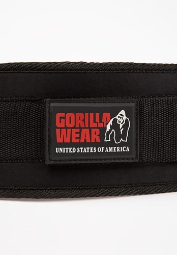 Gorilla Wear Halterriem - 4 Inch Dames Lifting Belt - Zwart-3