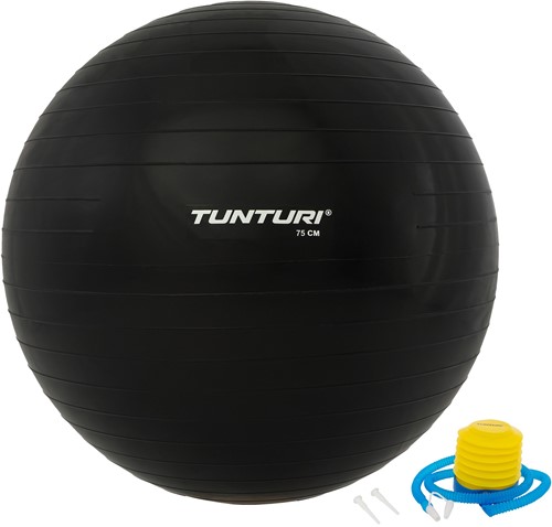 Tunturi Fitnessbal Gymbal Zwart - 75 cm